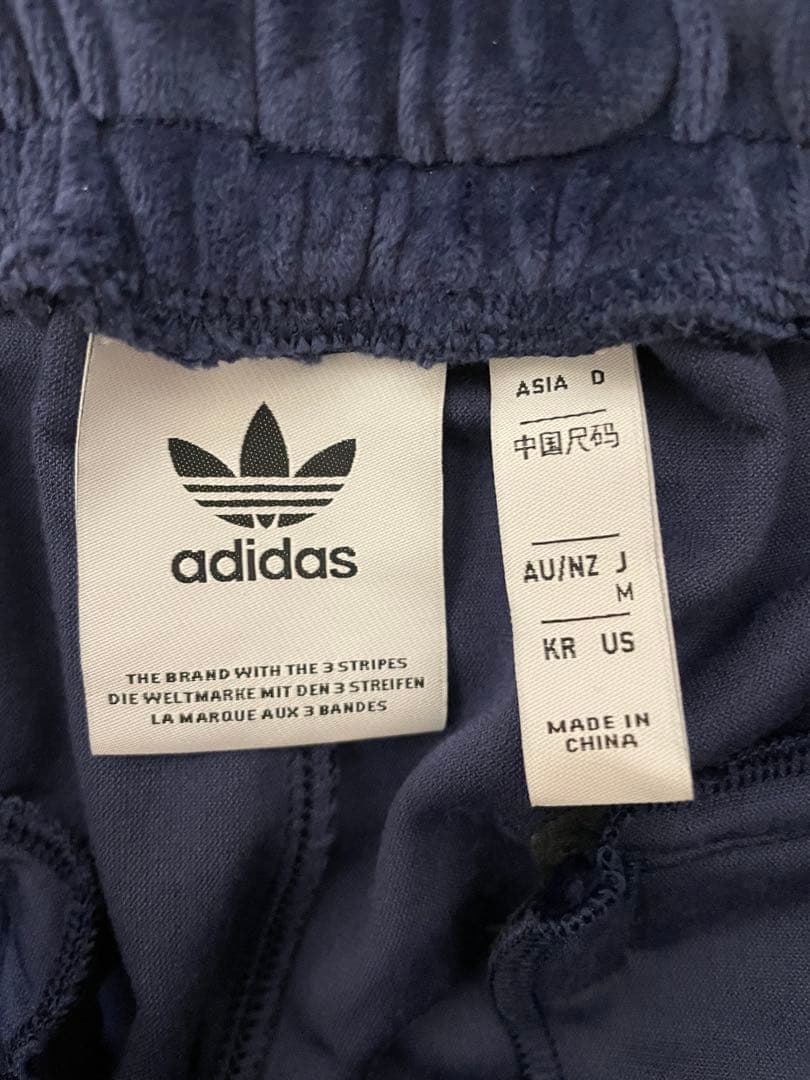 U102 Mサイズ　ベッケンバウアー　ネイビー　トラックパンツ　ベロアアディダス