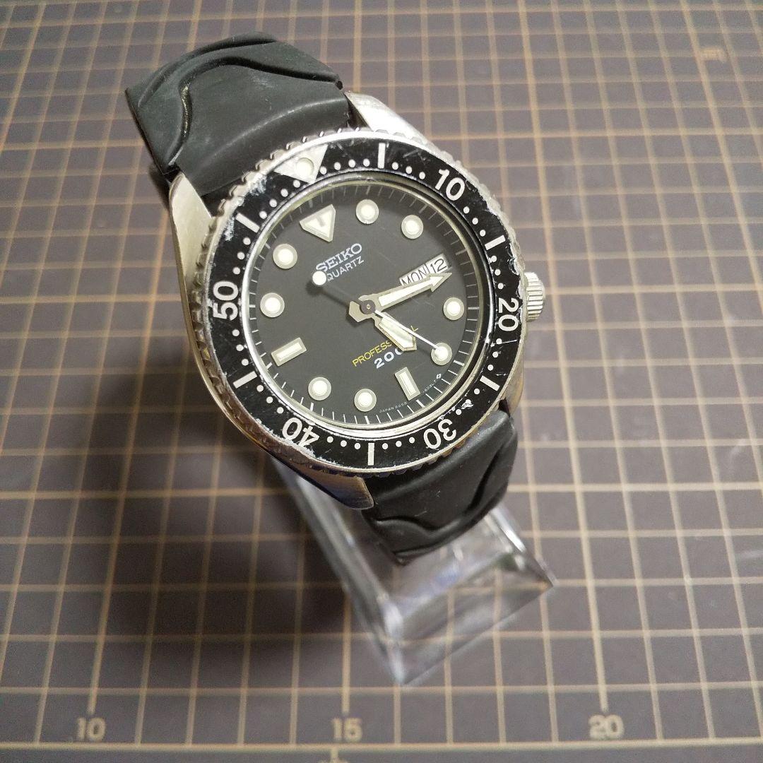 匿名配送 セイコー ダイバー ウォッチ 6458-6020
