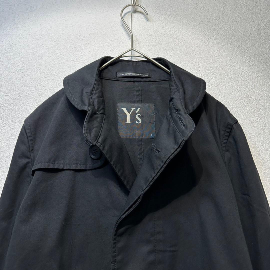 希少 美品 ワイズ ボーンプロダクト 丸襟 デザイン ステンカラーコート 1