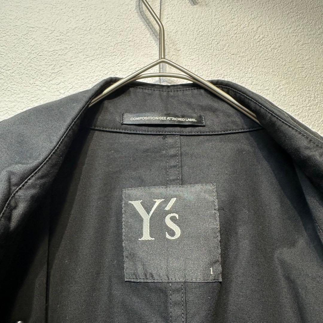 希少 美品 ワイズ ボーンプロダクト 丸襟 デザイン ステンカラーコート 1