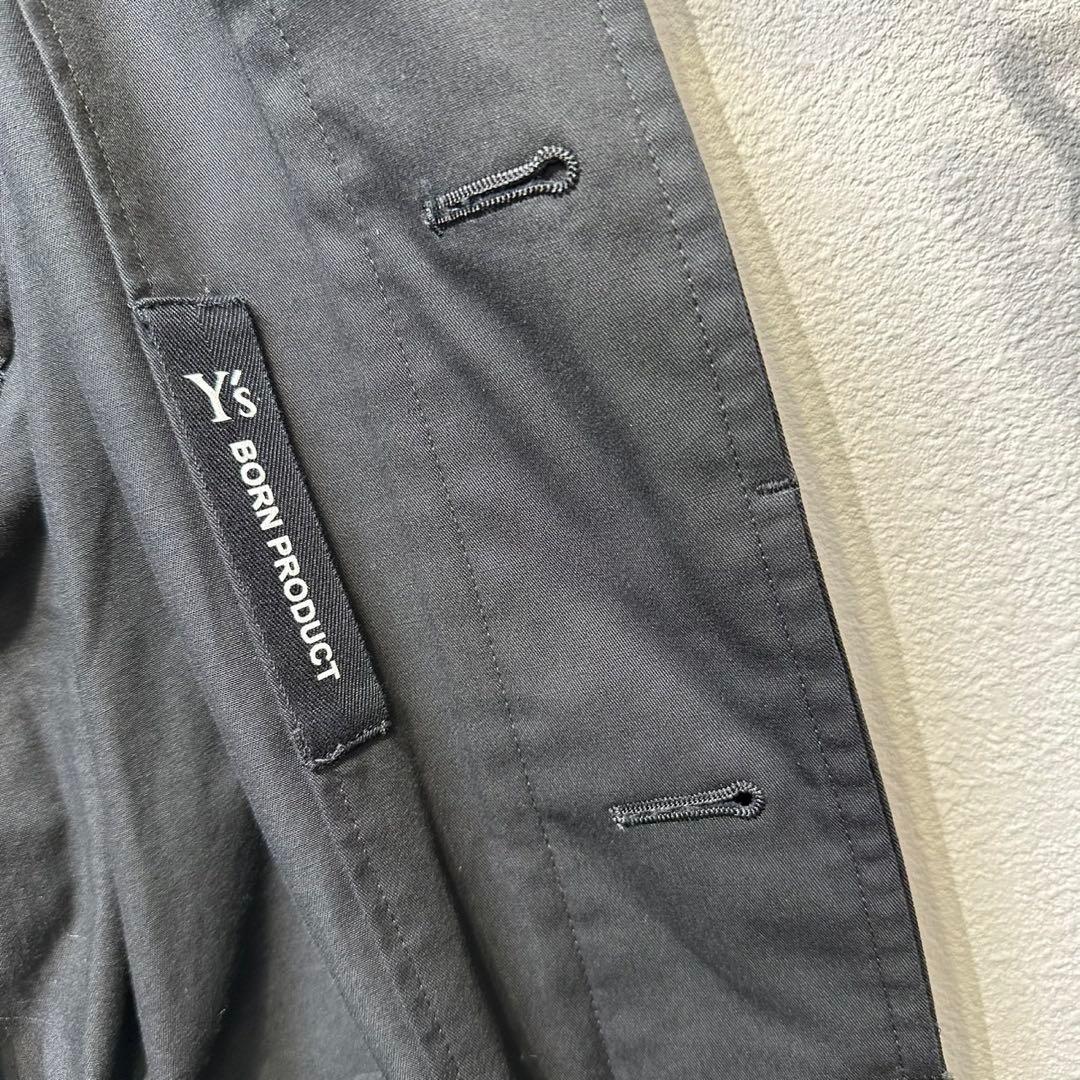 希少 美品 ワイズ ボーンプロダクト 丸襟 デザイン ステンカラーコート 1