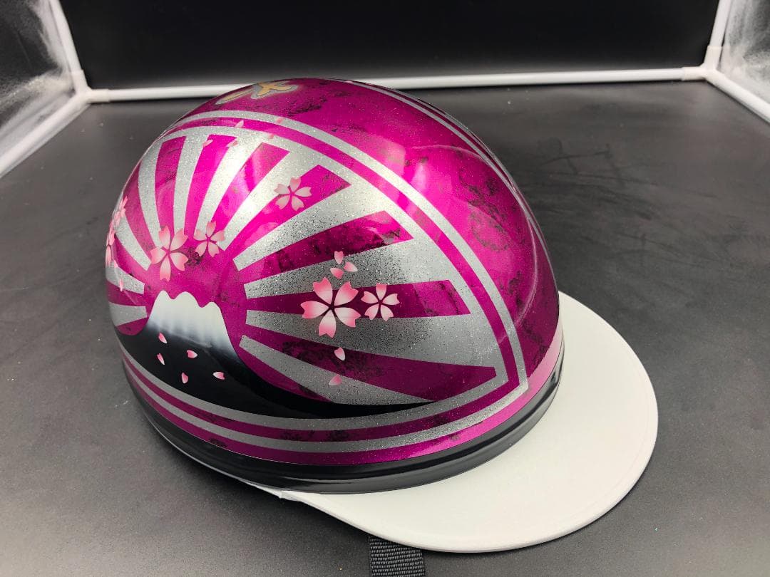 コルク半　カスタム　富士日章　マジック　ピンクラップ　ラメ　桜　高級クリヤ