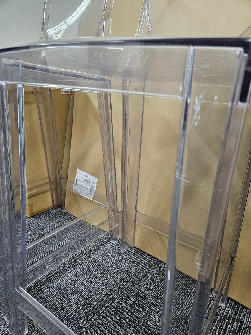 kartell カルテル　クリア アクリル ハイスツール　ダイニング 2脚セット