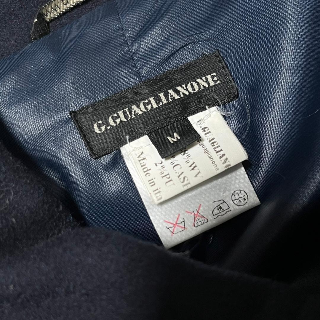 G.GUAGLIANONE イタリア製 カシミア混 ダブル コート N450