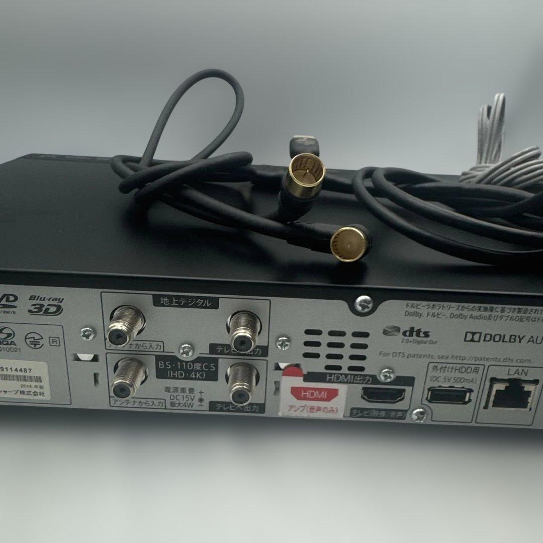 ④SHARP 4B-C20AT3 4Kブルーレイレコーダー