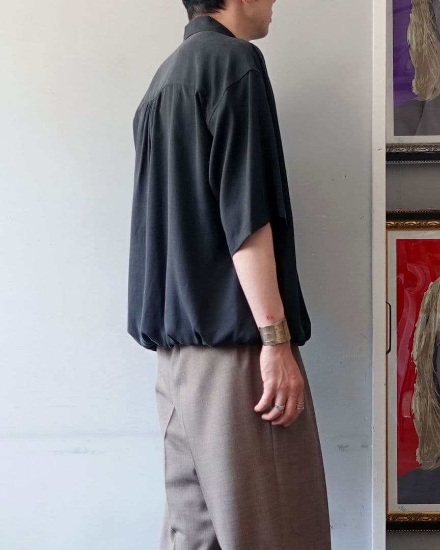 トップス NEZU YO-HINTEN GATHERS SKIPPER SHIRTS