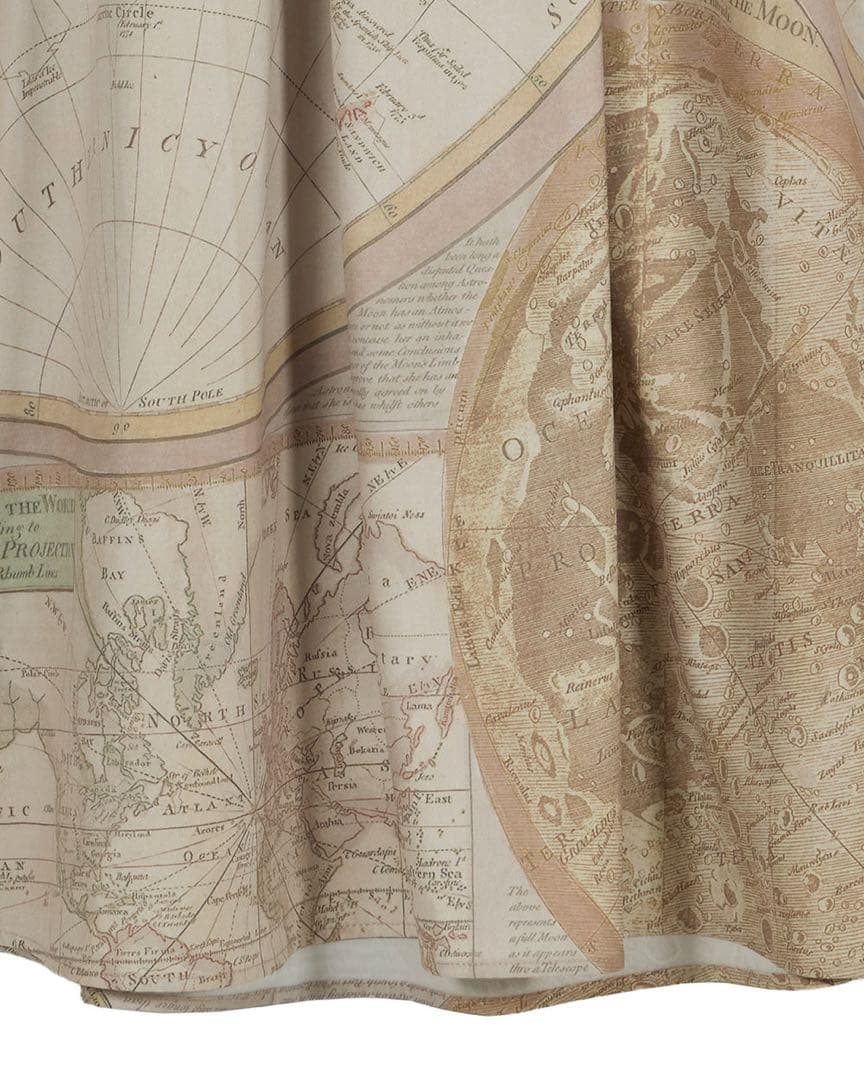 ワンピース Ameri CARTOGRAPHIC PATTERN DRESS