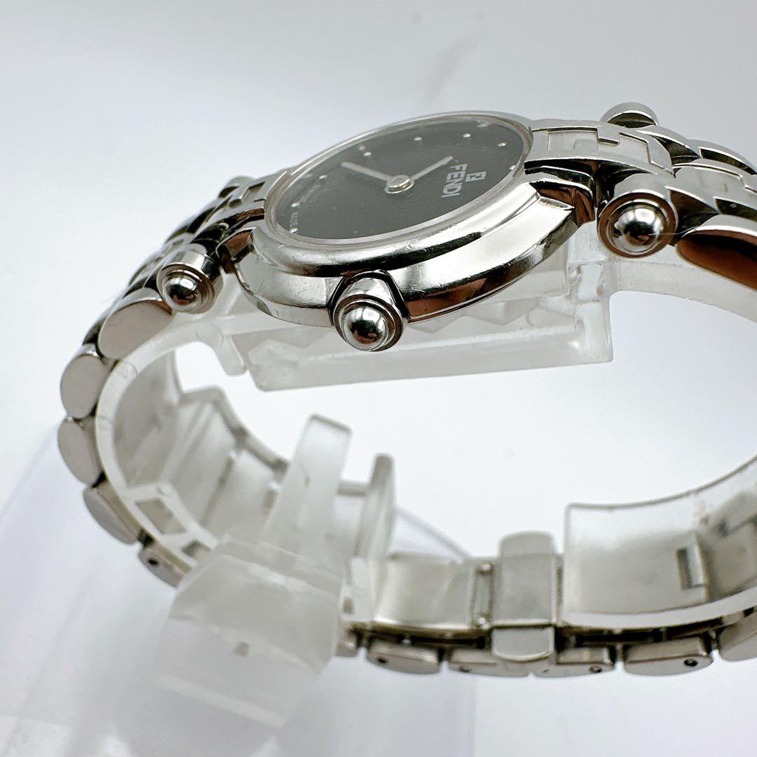 美品 稼動品 FENDI フェンディ レディース腕時計 黒字盤 オロロギ 定番