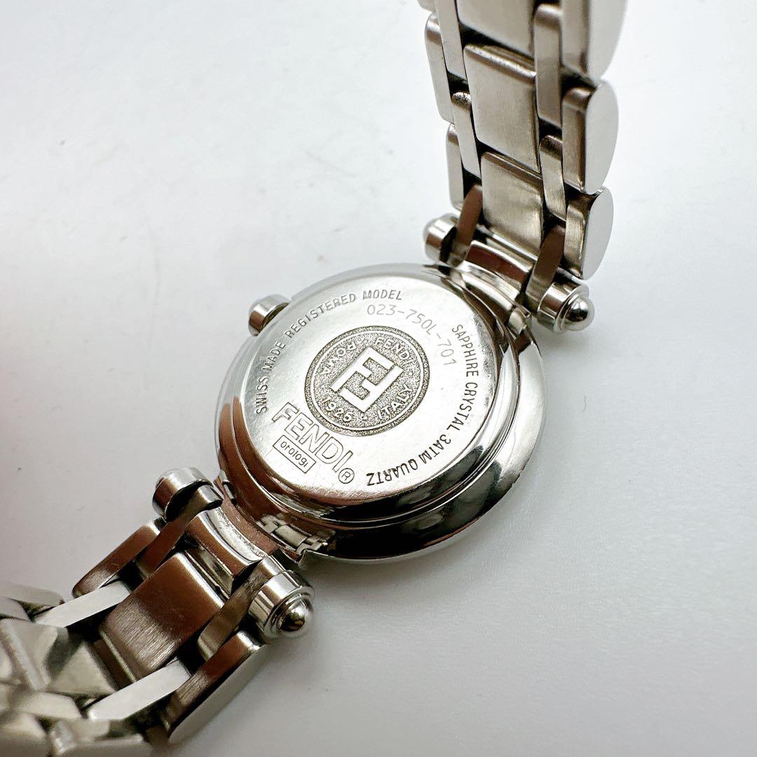 美品 稼動品 FENDI フェンディ レディース腕時計 黒字盤 オロロギ 定番