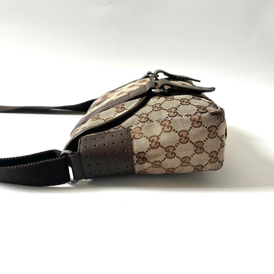 GUCCI グッチ GGキャンバス　ショルダーバッグ　メッセンジャー