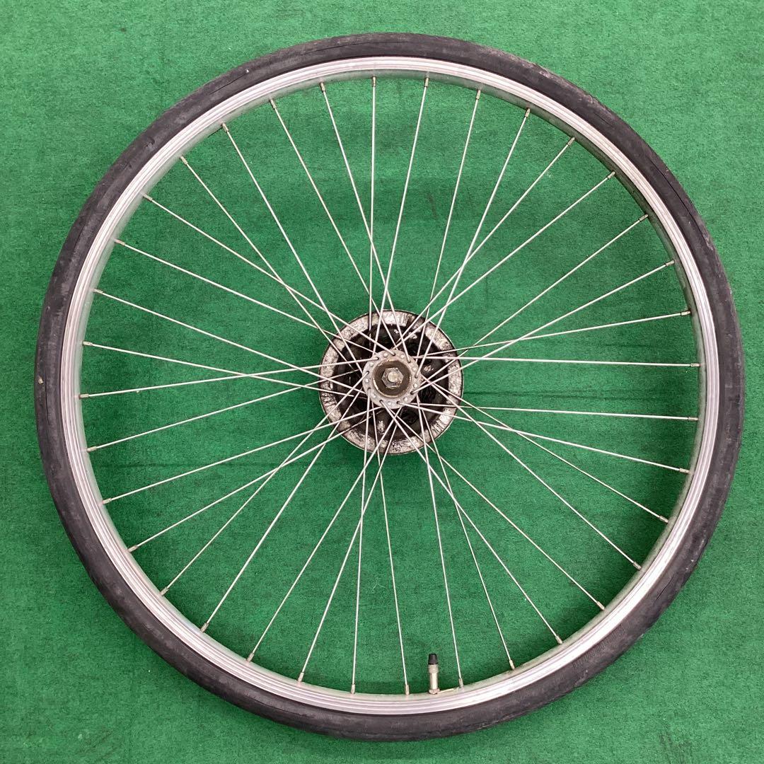 【貴重】 外装５段 シフター ディレーラー 付 リアホイール 26x1-3/8