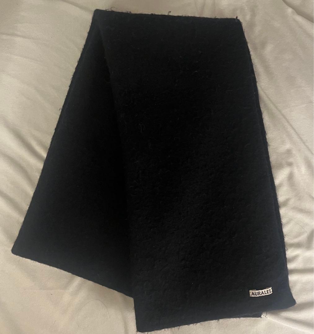 n*k様 AURALEE マフラーブラック ユニセックス　ストール　オーラリー