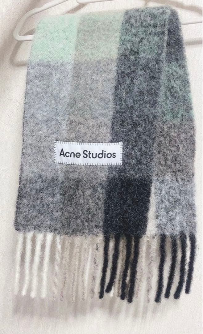 正規品　Acne Studios モヘアチェックスカーフ　マフラー