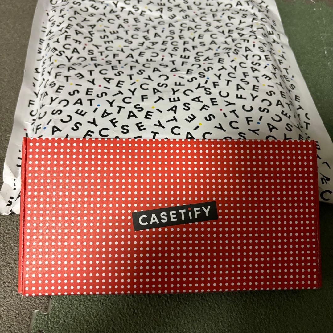 新品未使用casetifyバウンスケース MagSafe対応 チェックテディベア