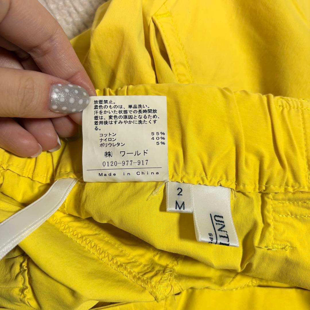 UNTITLED アンタイトル　イエロー　ショートパンツ