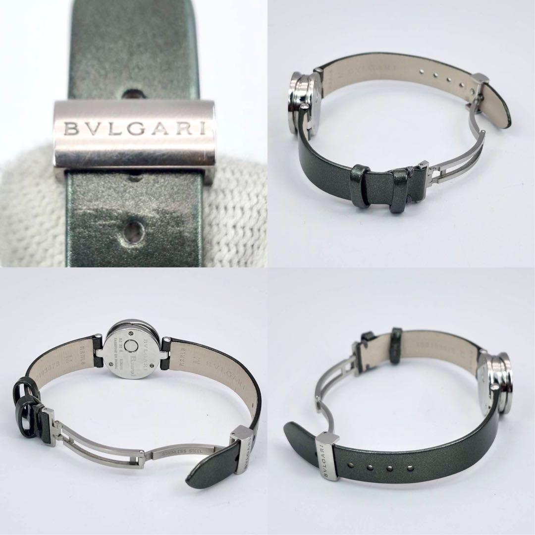 BVLGARI ブラック文字盤　ビーゼロワン　BZ22S ラメ　純正ベルト