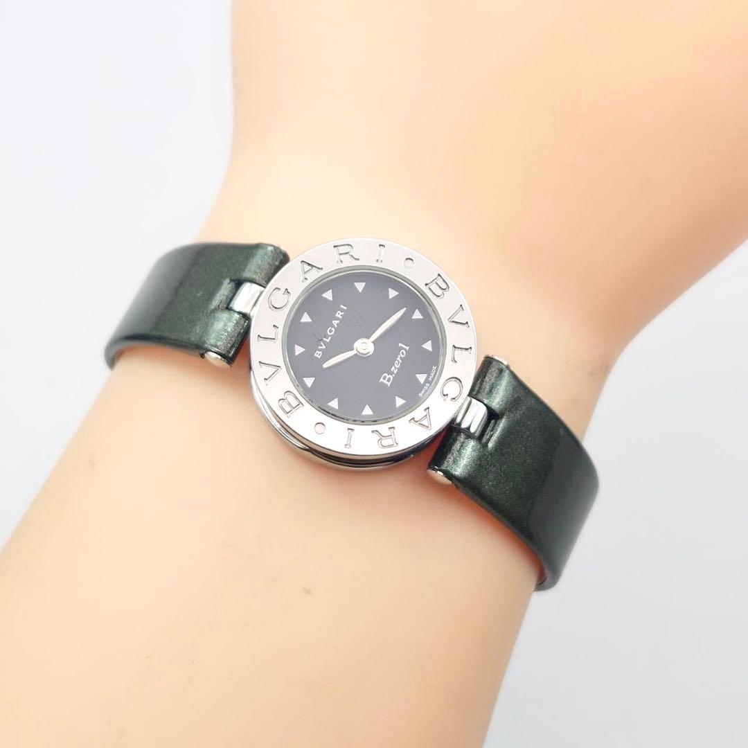 BVLGARI ブラック文字盤　ビーゼロワン　BZ22S ラメ　純正ベルト