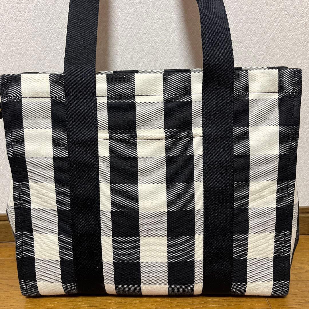 kate spade チェック柄トートバッグ