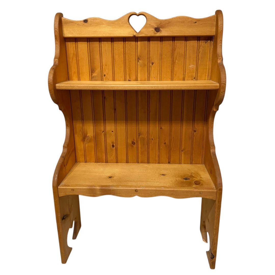 【アメリカンカントリー】キャビネット　家具　ハート　棚　シェルフ　木製　①