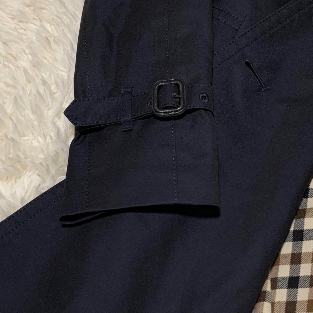 美品　アクアスキュータム　トレンチコート　ライナー　ベルト　チェック