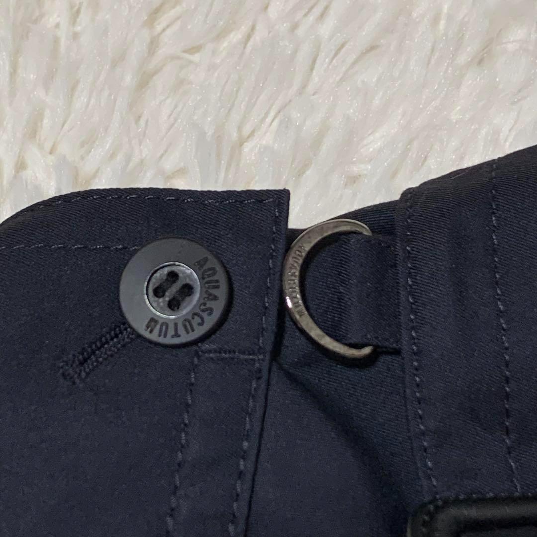 美品　アクアスキュータム　トレンチコート　ライナー　ベルト　チェック