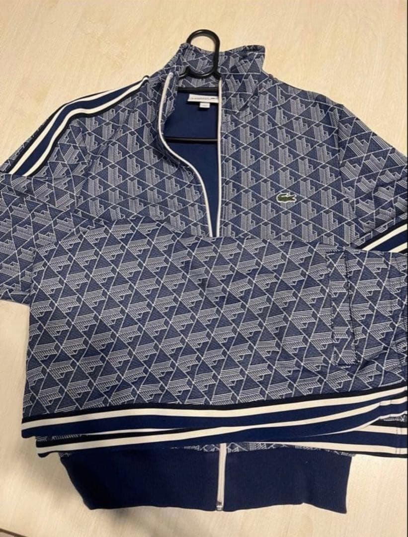 ラコステ トラックジャケット LACOSTE モノグラムジャージ 上 トップス