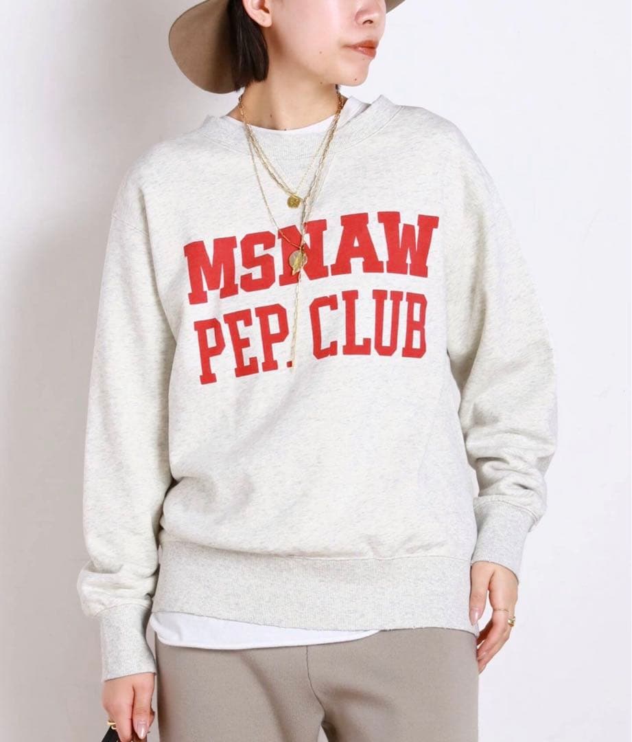 【athletic wear MASON】 別注college sweat