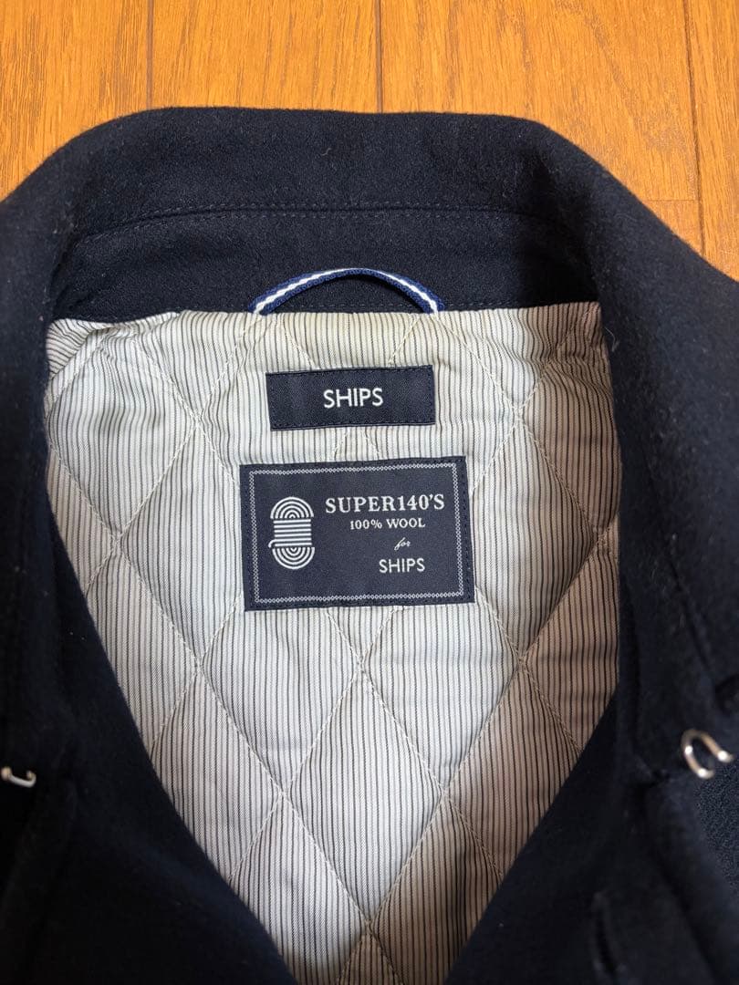 SHIPS スーパー１４０’Ｓ　メルトンシングルＰコート