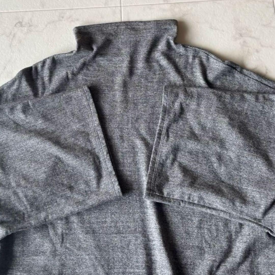 美品*ヨーガンレール コットン タートルネック ドルマンチュニック グレー