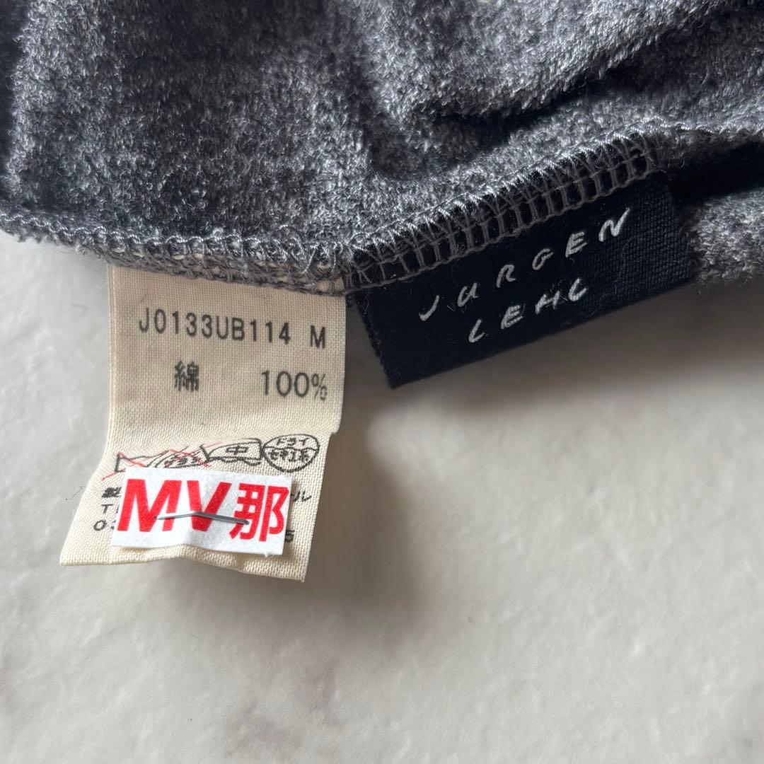 美品*ヨーガンレール コットン タートルネック ドルマンチュニック グレー