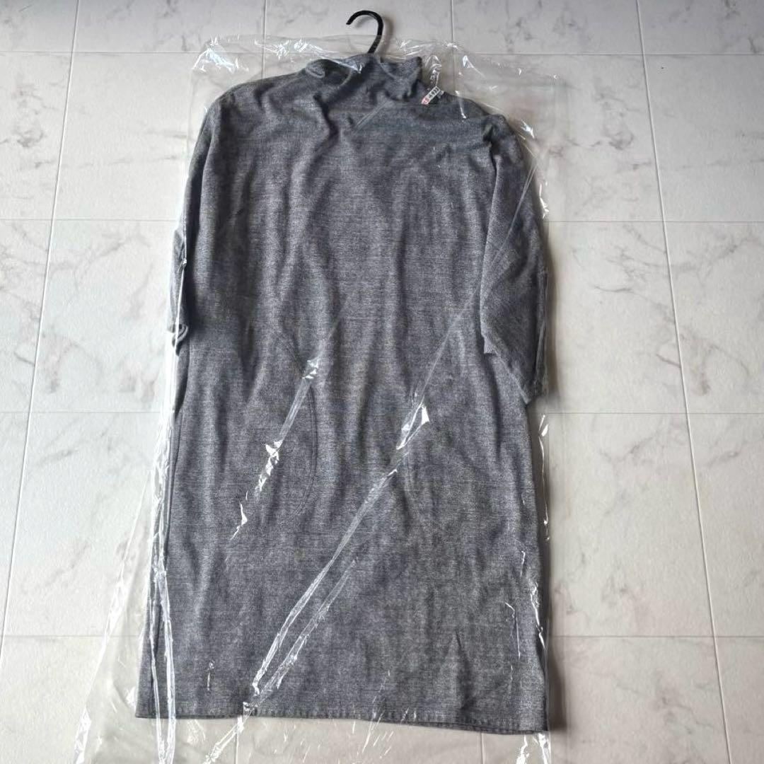 美品*ヨーガンレール コットン タートルネック ドルマンチュニック グレー