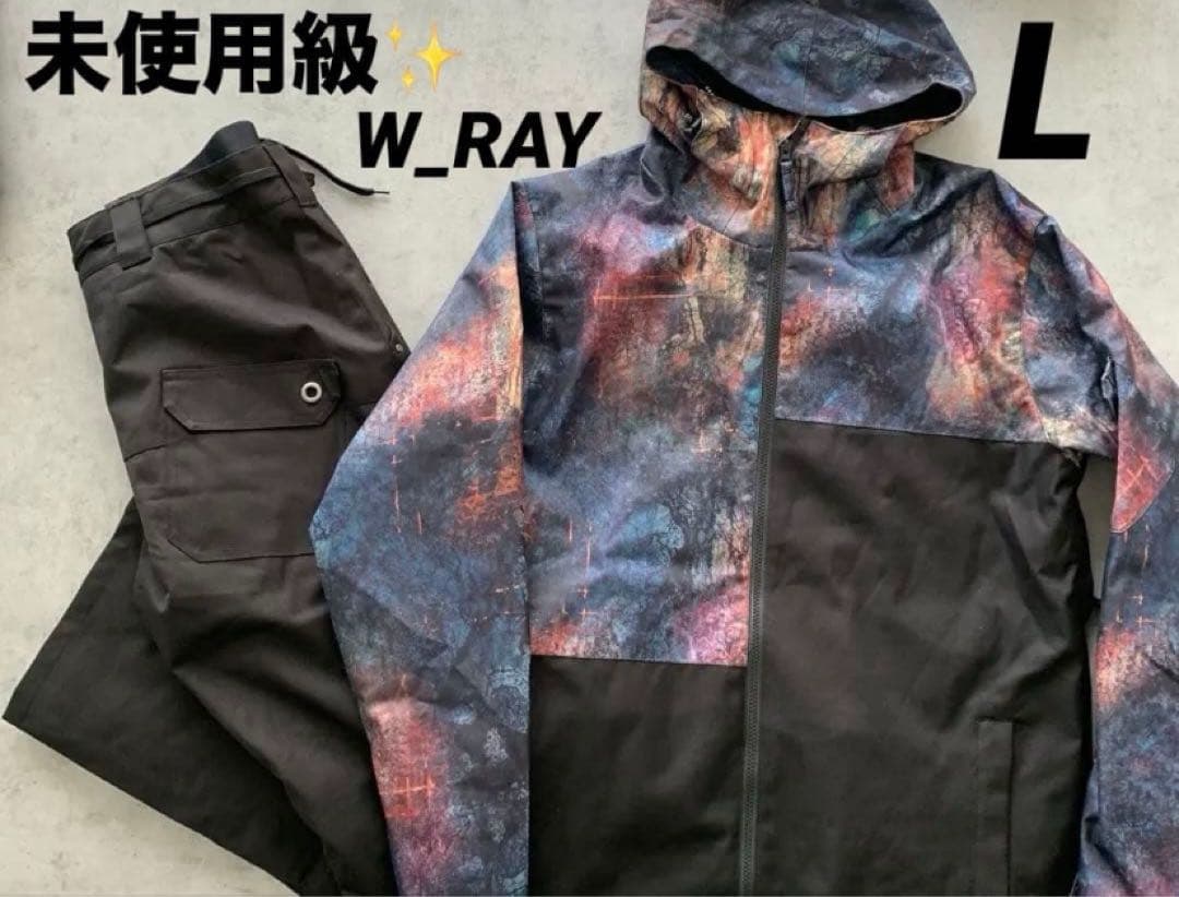 未使用級✨W_RAY ダブルレイスキースノーボードウェア スノーボードズボン上下