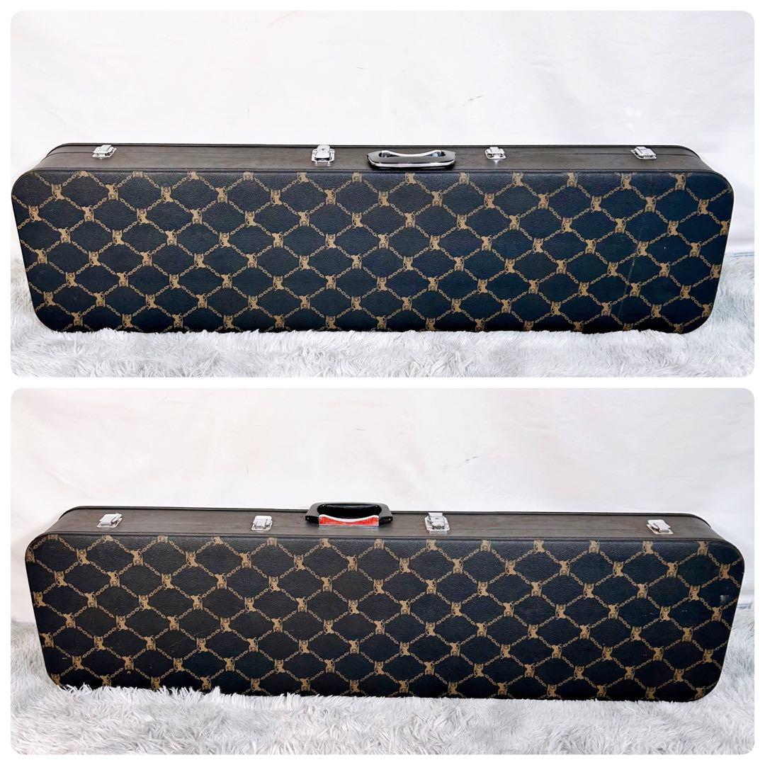 【希少】民謡三味線　中棹　紅木　正寸　2本溝　丸打胴　皮やぶれなし　本皮