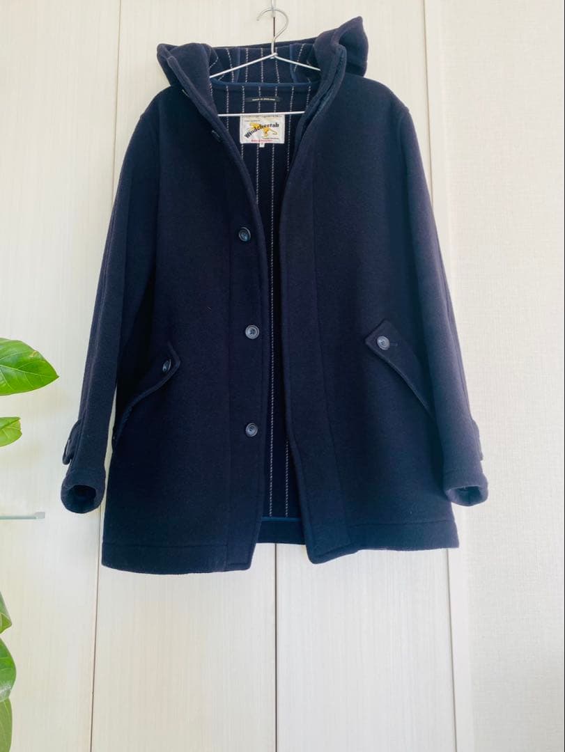 イギリス製　ユナイテッドアローズ　ブルーレーベル　ウール　ネイビーコート