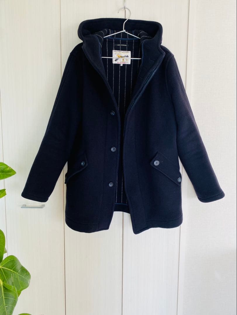 イギリス製　ユナイテッドアローズ　ブルーレーベル　ウール　ネイビーコート