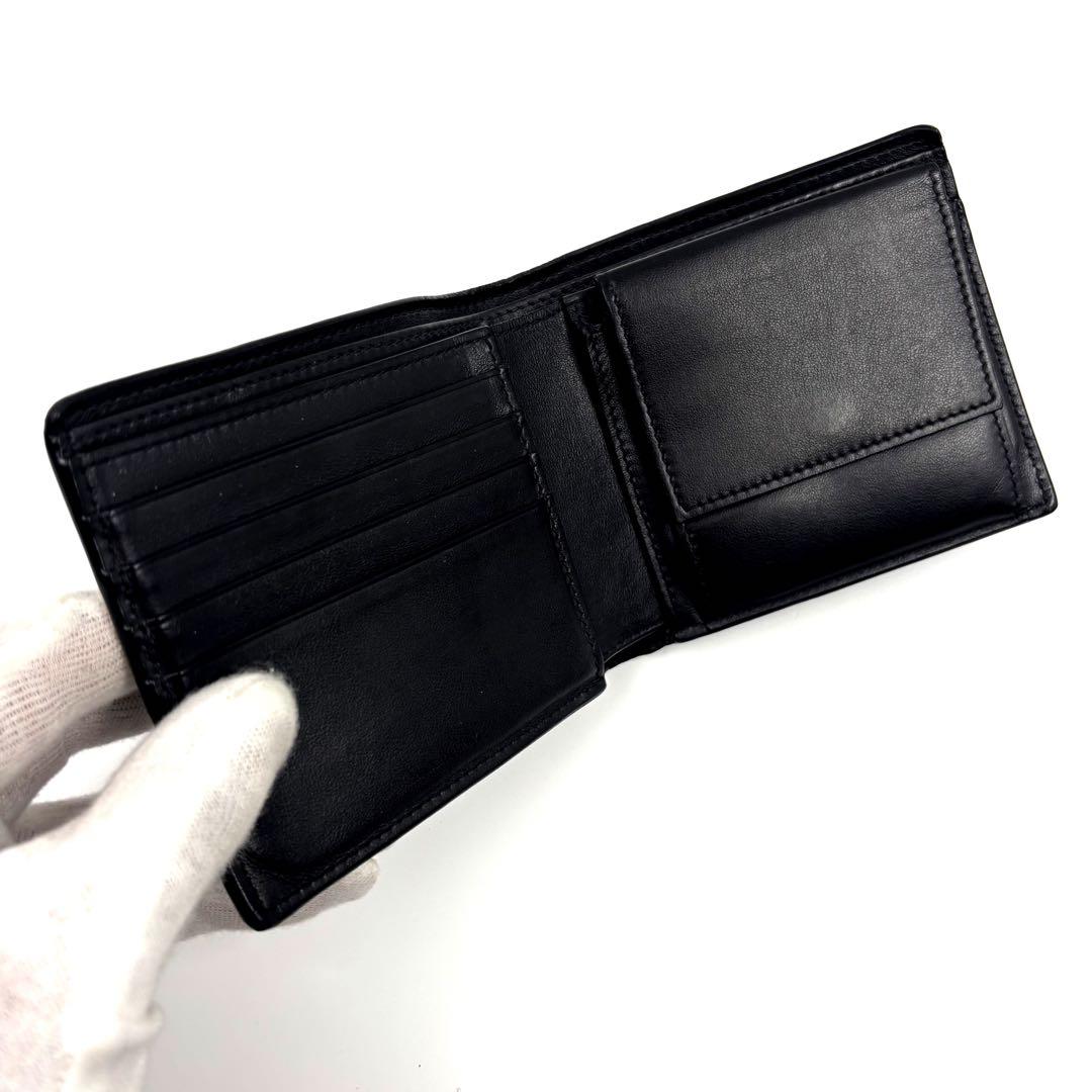 ✨美品✨　現行ロゴ　 セリーヌ バイフォールドウォレット 折り財布 レザー