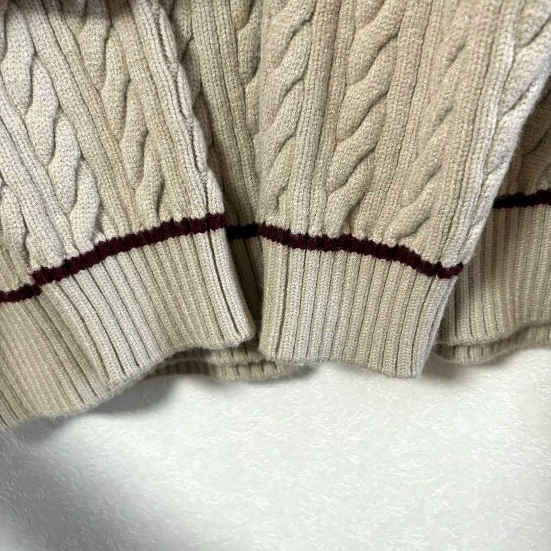 BELLMORE ベルモア　ニット　ゴルフ　ロゴ刺繍　M