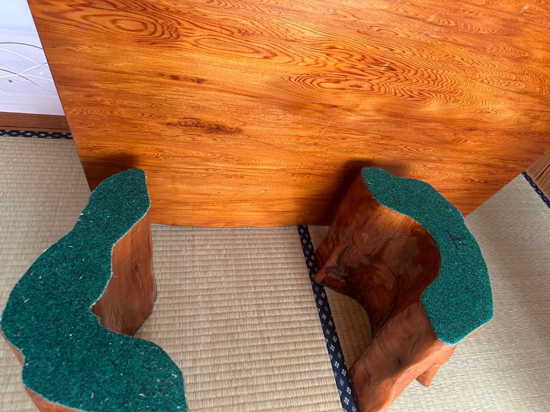 【希少・一点物】屋久杉 無垢材 ローテーブル 和室に映える座卓 天然木