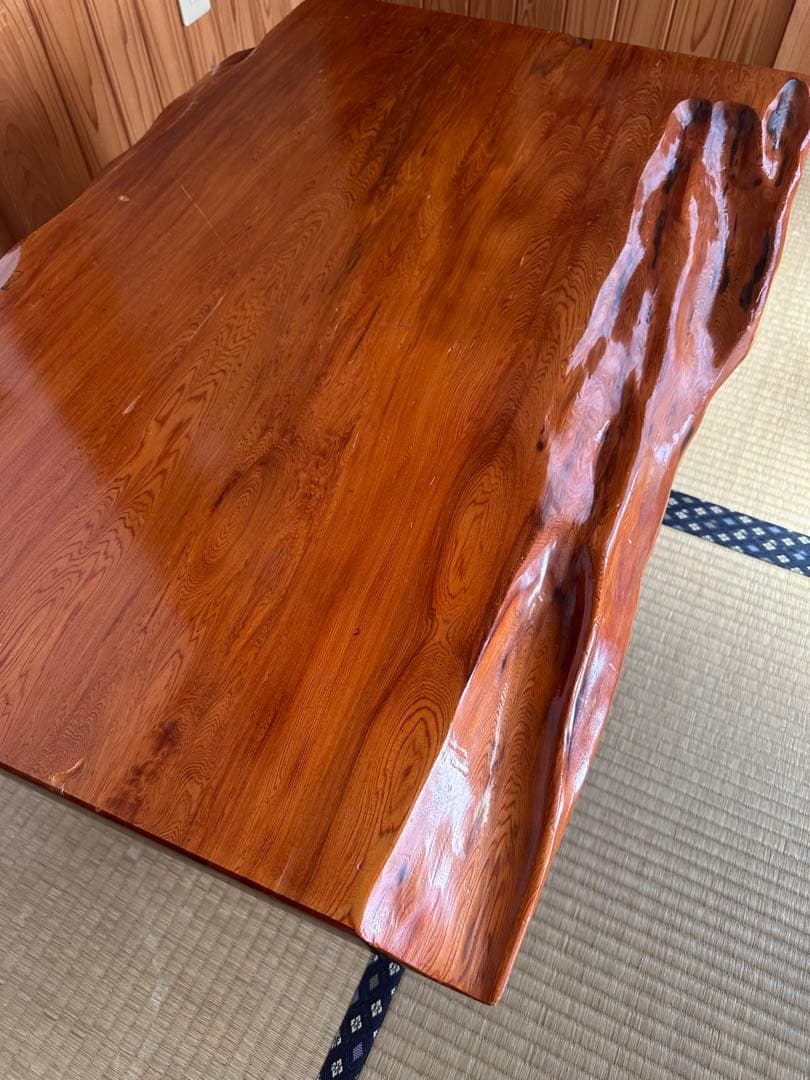【希少・一点物】屋久杉 無垢材 ローテーブル 和室に映える座卓 天然木