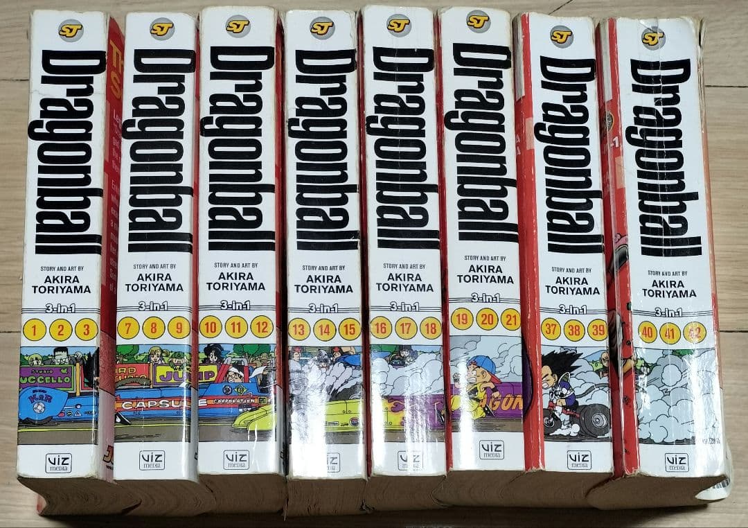 【英語版】ドラゴンボール 3in1 8冊（24巻分）コミック