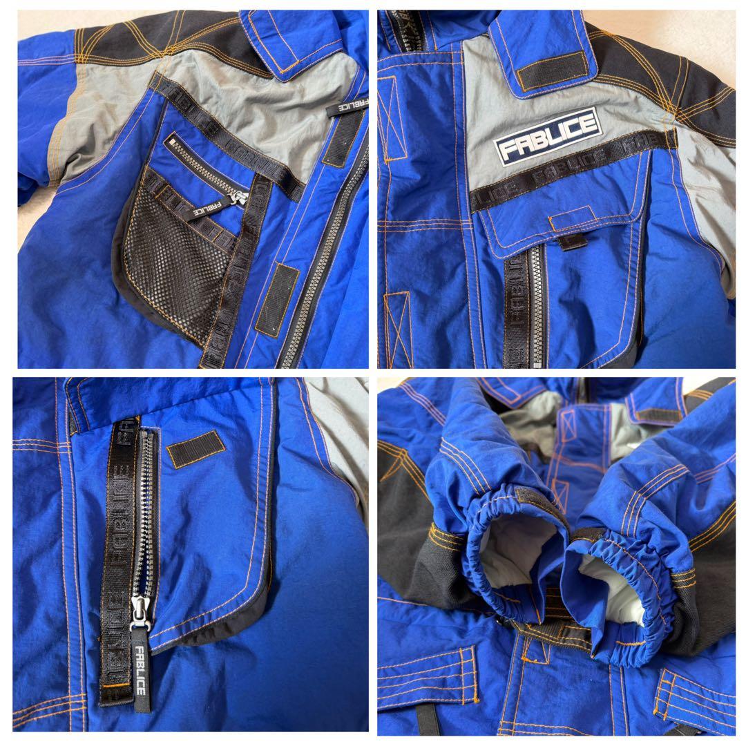 FABLICE LB3 大きめ レトロ スキーウェア 上下セット メンズ 2L