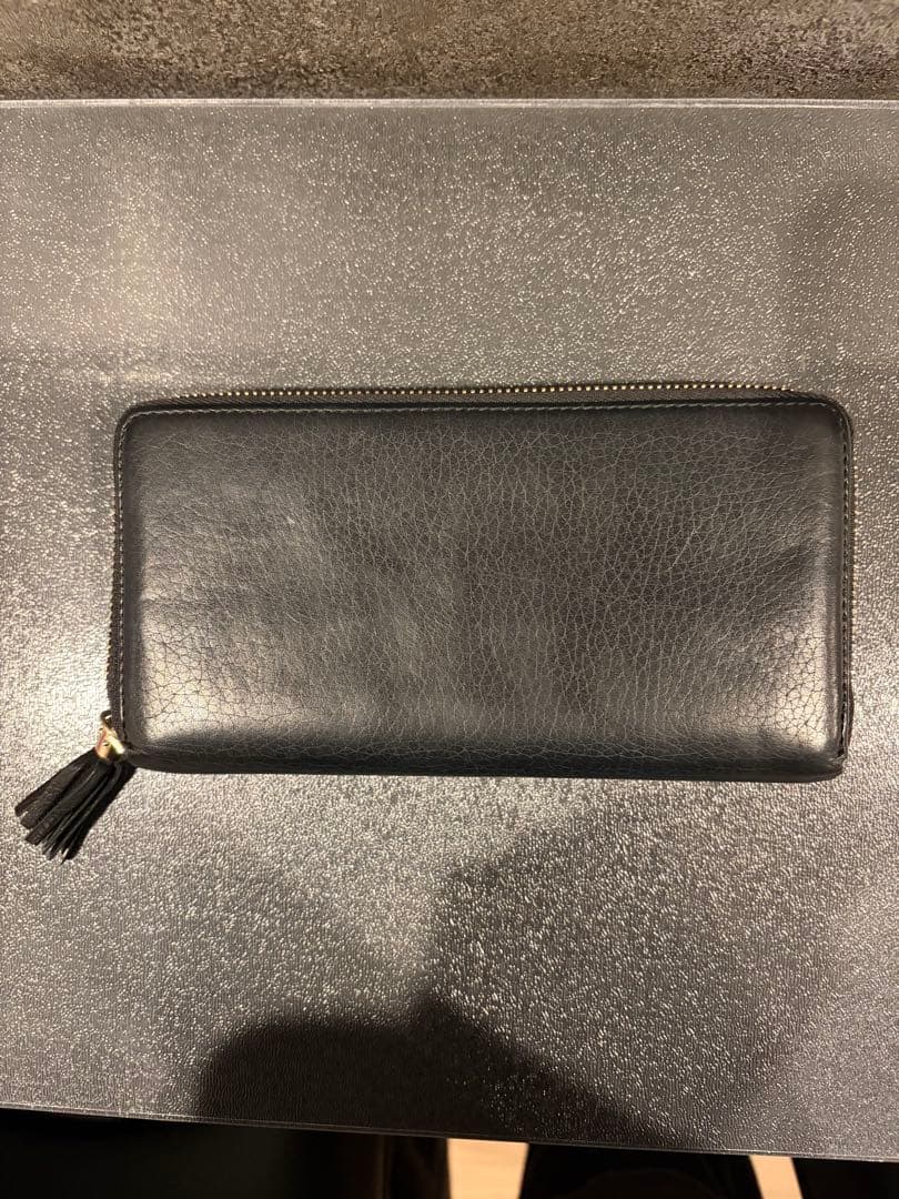 Rii⭐︎ 　GUCCI グッチ　ブラックレザー 長財布