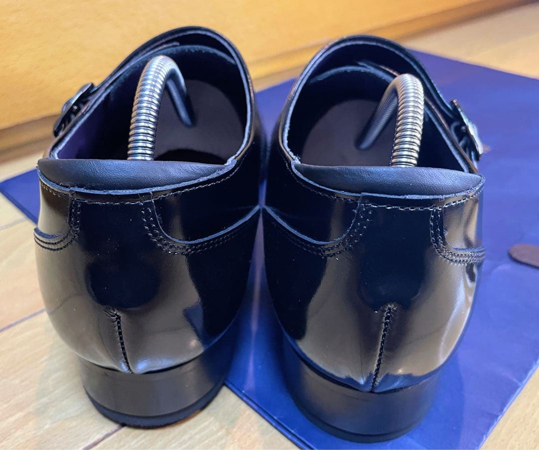 【ゆっけ様】リーガルビジネスシューズモンクストラップスクラッチタフレザー24.5