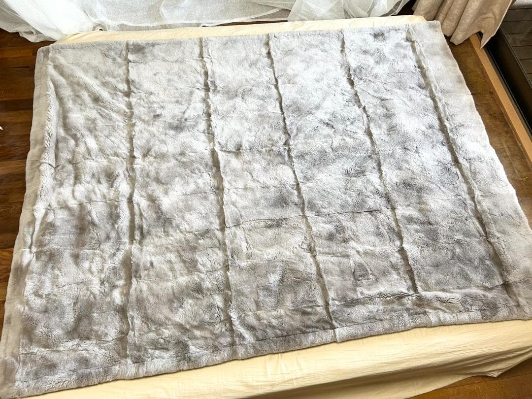 美品　高級レッキスブランケット　定価198万円　レッキスラビット　日本ムートン製