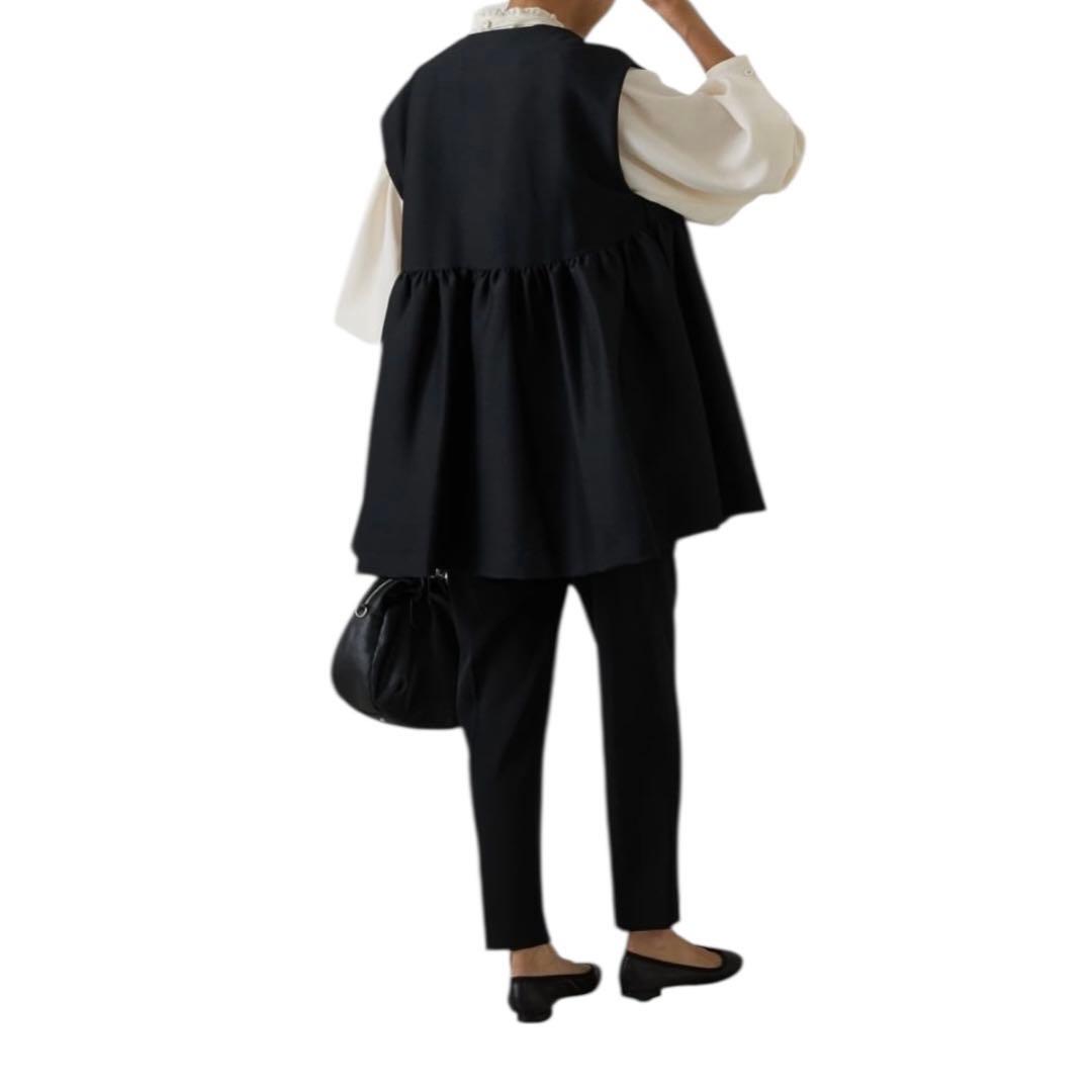 【わかばりあんさま】ビアズリー ペプラムギャザージレ