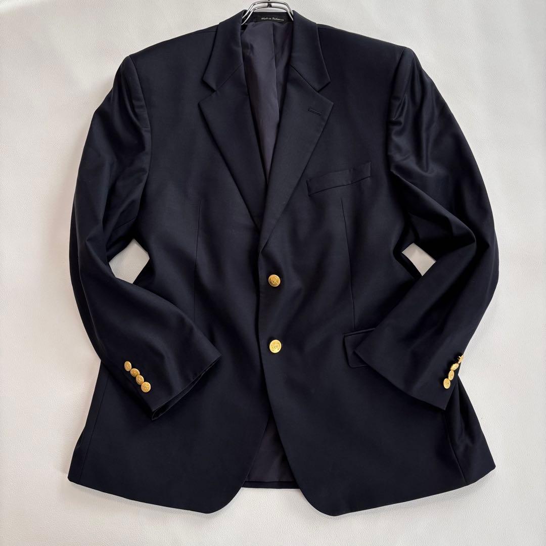 ローレンラルフローレン[2XL 金ボタン]テーラードジャケット ネイビー 紺ブレ