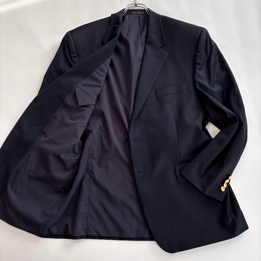 ローレンラルフローレン[2XL 金ボタン]テーラードジャケット ネイビー 紺ブレ