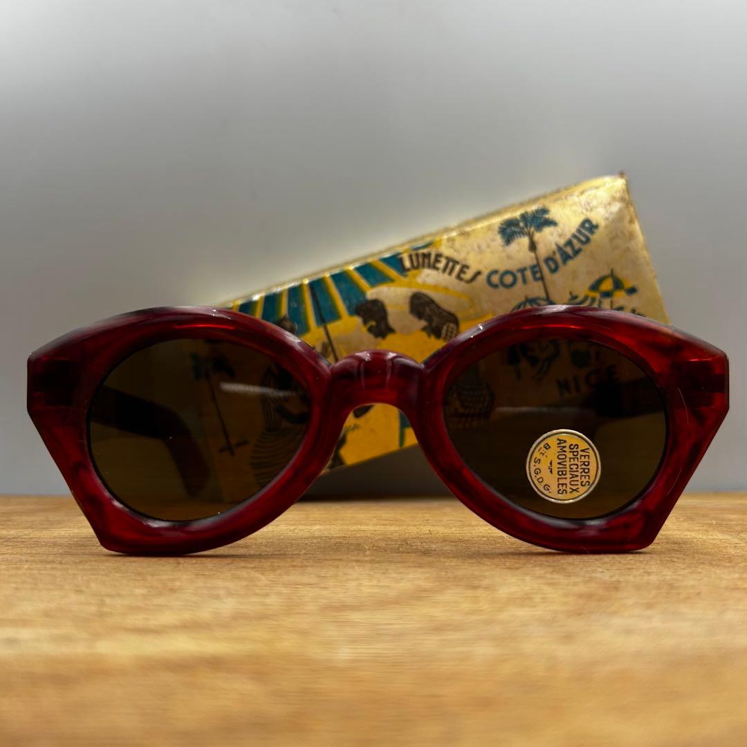 c.1930s FRAME FRANCE⭐️アバンギャルドサングラス