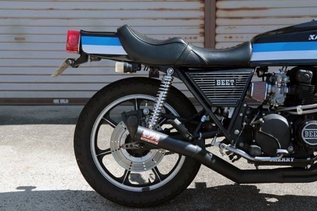 【575】 新品 メッキ 325mm 細巻き リア サスペンション 当時仕様