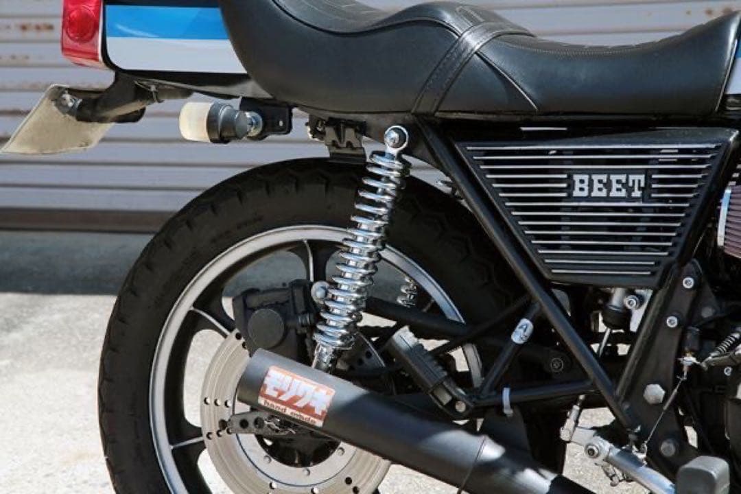 【575】 新品 メッキ 325mm 細巻き リア サスペンション 当時仕様